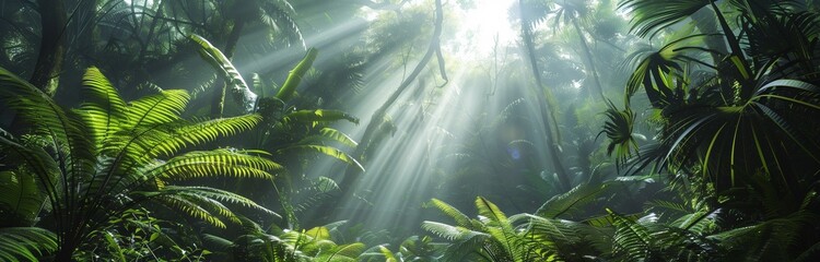 Sticker - close up of plants in the rainforest in the day light