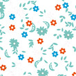 © SirArbusto - Fondo floreado. Plantilla de flores y plantas. Hojas silvestres. Concepto de jardín o bosque frondoso.