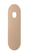 Front view of blank paper hang tag