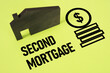 Second mortgage is shown using the text