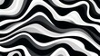 Hypnotic abstract wave lines illustration

