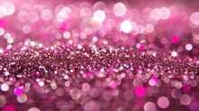   A Pink Glitter Background With Numerous Tiny White And Pink Dots Scattered Across It In Close-up View