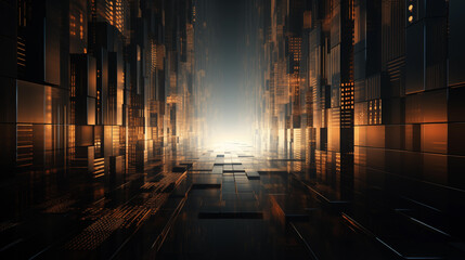 Artificial Intelligence digital binary code abstract background technology futuristic. neon light background.