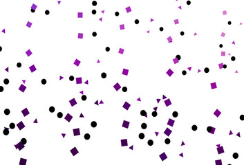 Poster - Light Purple vector texture in poly style with circles, cubes.