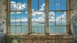 The Alcatraz Federal Penitentiary was a high-security Federal prison on Alcatraz Island, which operated from 1934 to 1963. This is the visitation window of the prison.

