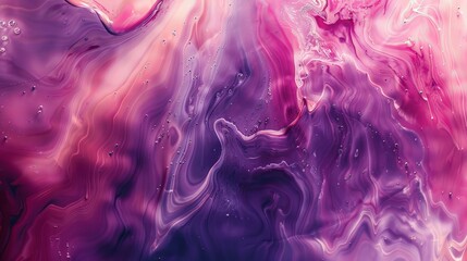 Wall Mural - Liquid paints form a beautiful abstraction as they gently blend and flow together.