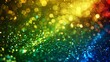 A colorful background with glitter and lights.