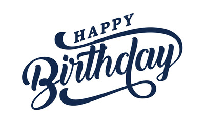 Wall Mural - Happy Birthday typography design vector, Happy Birthday text