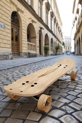 Wall Mural - Skateboard on a hip street, 