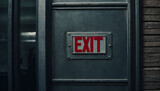 Fototapeta Psy - exit door