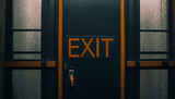Fototapeta Psy - exit door