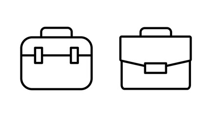 Wall Mural - Briefcase icon set. suitcase icon. luggage symbol.