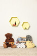 © New Africa - Soft toys and shelfs in beautiful children's room