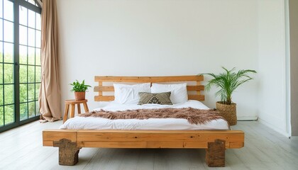 modern bedroom wiht clean concept and minimalist