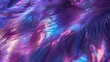 Dark purple fur texture with holographic tones, abstract background