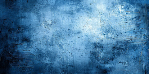 Wall Mural -  grunge blue wall background, Art Abstract Grunge Texture, Rough grainy concrete wall surface texture., Blue Stucco Wall Background, banner