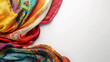 Background of Colorful Satin Fabric
