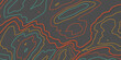 Topographic map contour background. Topo map with elevation. The stylized height of the topographic map contour in lines and contours. Contour map vector. 