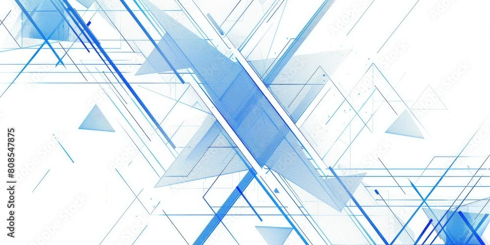 Vector logo with blue lines and white background, blue triangle shapes ...
