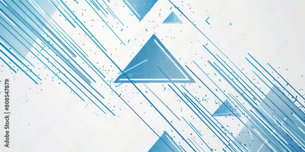 Vector logo with blue lines and white background, blue triangle shapes ...