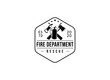 Fire department logos, modern and vintage style logo