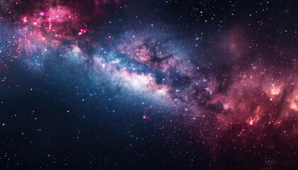 Wall Mural - a galaxy with a purple and blue hue by ai generated image