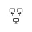 Network Topology line icon
