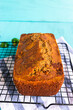 Zucchini bread cooling on wire rack!
