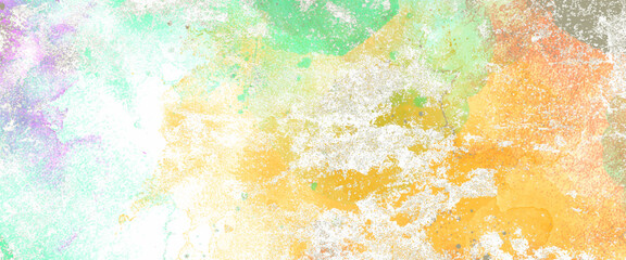 Wall Mural - vector watercolor colorful paint abstract soft watercolor textures pastel vintage banner background.