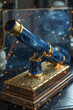 Resting on timeless tomes, a telescope reflects the boundless universe, inviting wonder and discovery. AI Generated.