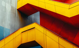 Fototapeta Mapy - Architectural Elegance: Exploring Staircases in Various Buildings