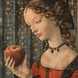 Renaissance Style Portrait of a Lady Holding an Apple