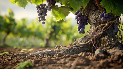 Wall Mural - a big and high grapes vine strong tree uhd wallpaper