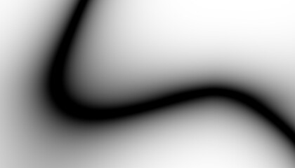 Poster - Abstract black blur thin linear abstract curved wavy wide pattern for background, wallpaper, banner, label etc. Overlay png design