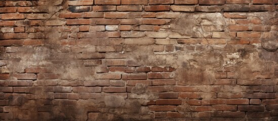 Sticker - A textured background of an ancient brick wall in a medieval setting with plenty of copy space for images