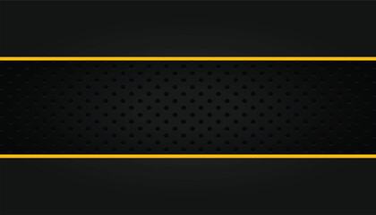 Fototapete - Yellow and black abstract business background, Abstract black metallic square background, Abstract metal background, Vector design