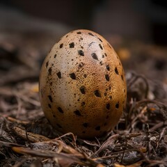 Canvas Print - quail eggs in the grass