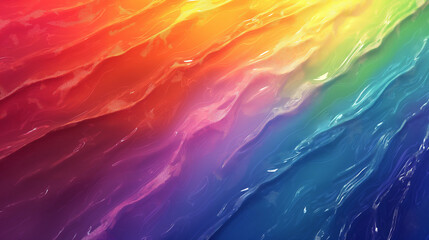 Sticker - 3d rainbow background