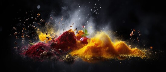 Canvas Print - The fragrance of spices and salt fills the air Copy space image