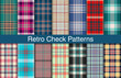 Retro plaid bundles, textile design, checkered fabric pattern for shirt, dress, suit, wrapping paper print, invitation and gift card.
