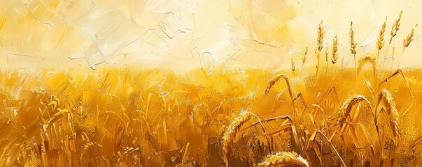 Wall Mural - Yellow corn in field