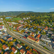 Herbstlicher Blick auf Immenstadt im Allgäu