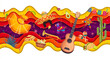 Mexican carnival paper cut banner for holiday fiesta with sombrero and guitar, vector background. Mexican culture banner with avocado, chili pepper and maracas, pinata and taco or cactus in paper cut