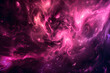 Hypnotic neon galaxy filled with pulsating pink and purple lights. Mesmerizing creation on black background.