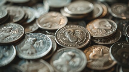 Poster - Thai baht coins concept or saving money. finance and business.