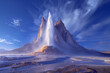 © ADDICTIVE STOCK - Majestic mountain landscape with ethereal light. Generative AI image