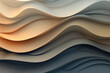 Abstract wave beige grey color gradient background