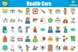 © Pexelpy - Health Care 50 web icons in outline filled style