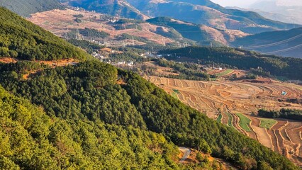 Wall Mural - View of Damakan in Dongchuan District, Kunming City, Yunnan, China