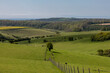 A view from Ditchling Beacon in rural Sussex, on a sunny spring morning